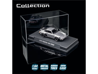 1975 Porsche 930 Turbo Silver Metallic "Collection" Series 1/64 Diecast Model Car