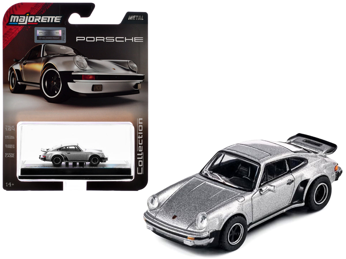 1975 Porsche 930 Turbo Silver Metallic "Collection" Series 1/64 Diecast Model Car
