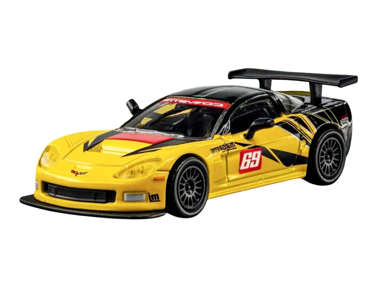 2005 Chevrolet Corvette C6R #69 Yellow and Black "Collection" Series 1/64 Diecast Model Car