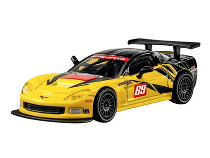 2005 Chevrolet Corvette C6R #69 Yellow and Black "Collection" Series 1/64 Diecast Model Car