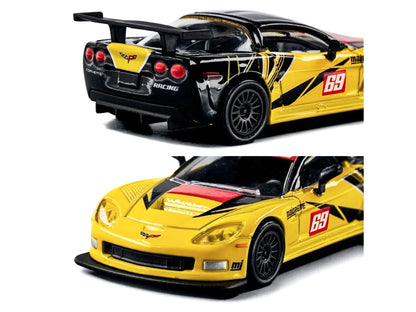 2005 Chevrolet Corvette C6R #69 Yellow and Black "Collection" Series 1/64 Diecast Model Car