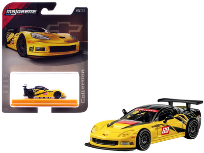 2005 Chevrolet Corvette C6R #69 Yellow and Black "Collection" Series 1/64 Diecast Model Car