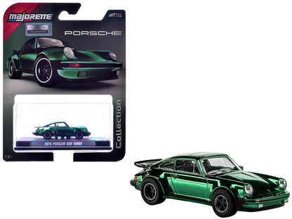 1975 Porsche 930 Turbo Green Metallic "Collection" Series 1/64 Diecast Model Car