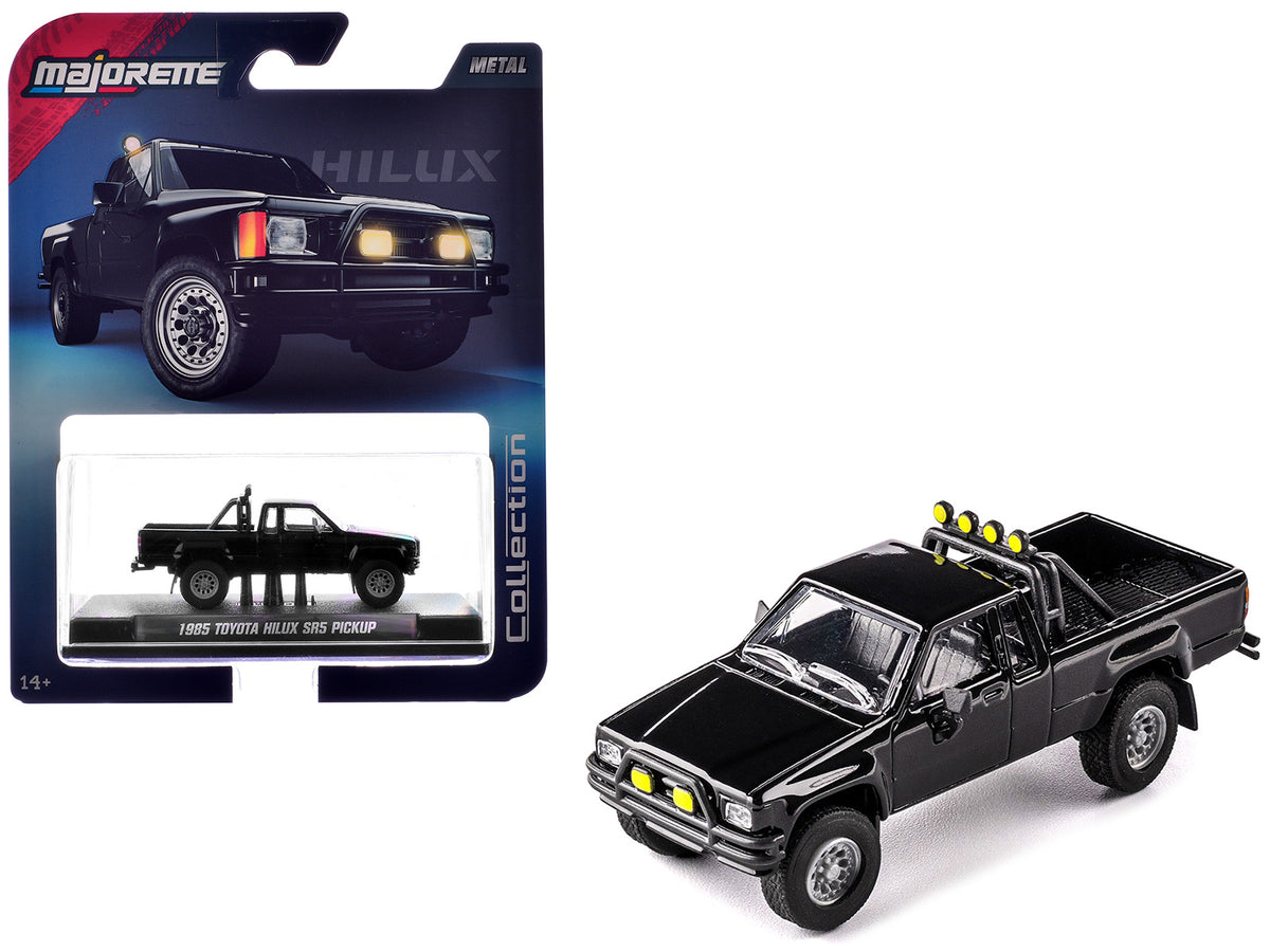 1985 Toyota Hilux SR5 Pickup Truck Black "Collection" Series 1/64 Diecast Model Car