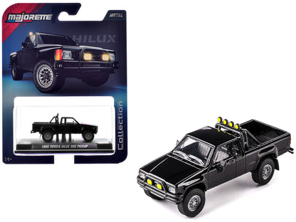 1985 Toyota Hilux SR5 Pickup Truck Black "Collection" Series 1/64 Diecast Model Car