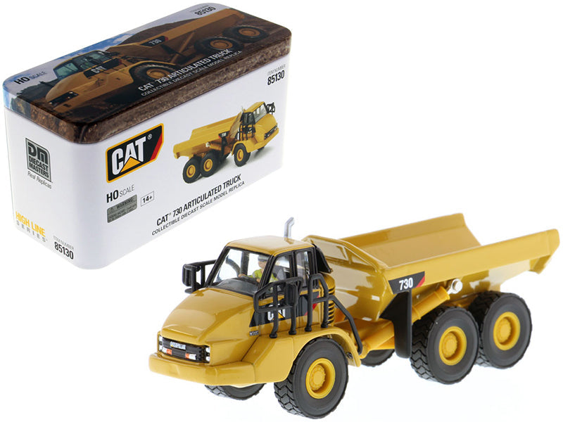 CAT Caterpillar 730 Articulated Dump Truck with Operator "High Line" Series 1/87 (HO) Scale Diecast Model