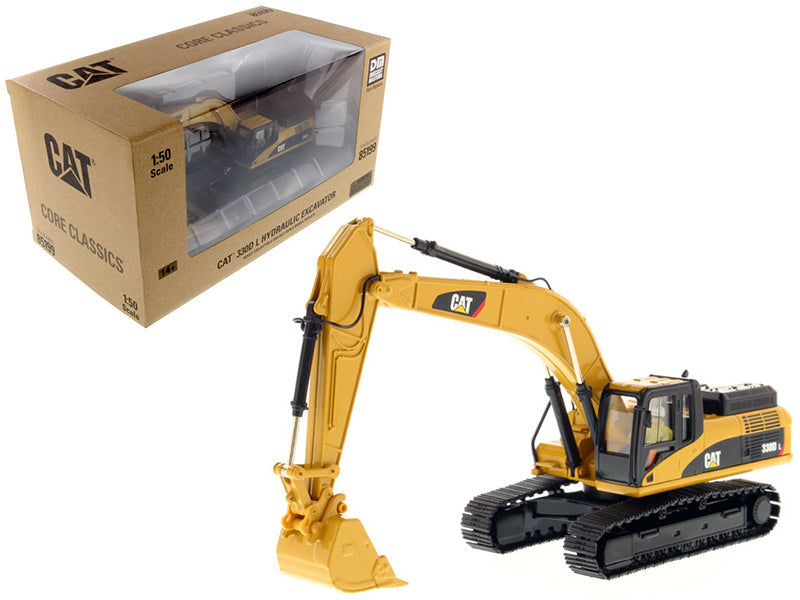 CAT Caterpillar 330D L Hydraulic Excavator with Operator "Core Classics Series" 1/50 Diecast Model