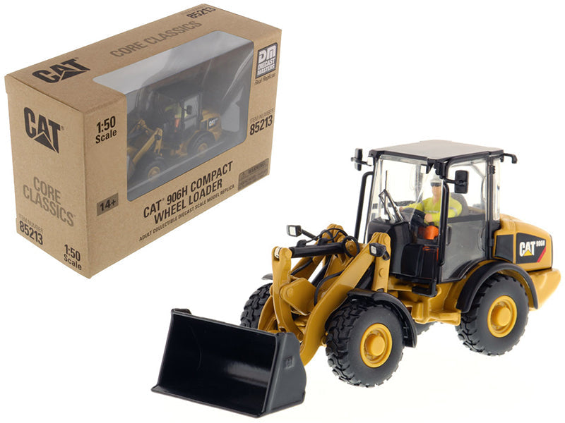 CAT Caterpillar 906H Compact Wheel Loader with Operator "Core Classics Series" 1/50 Diecast Model