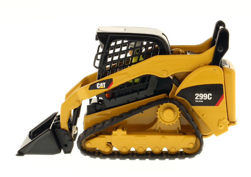 CAT Caterpillar 299C Compact Track Loader with Work Tools and Operator "Core Classics" Series 1/32 Diecast Model