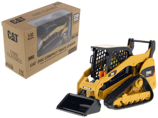 CAT Caterpillar 299C Compact Track Loader with Work Tools and Operator "Core Classics" Series 1/32 Diecast Model