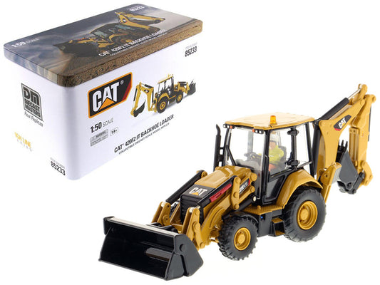 CAT Caterpillar 420F2 IT Backhoe Loader with Operator "High Line Series" 1/50 Diecast Model