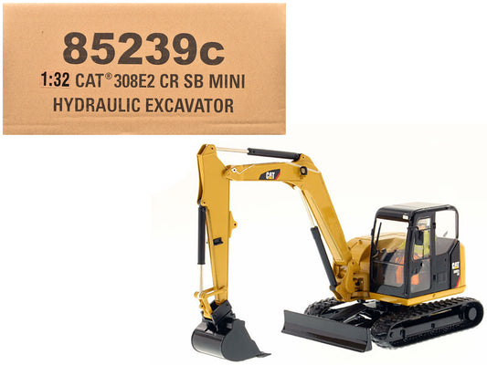 CAT Caterpillar 308E2 CR SB Mini Hydraulic Excavator with Working Tools and Operator "Core Classics" Series 1/32 Diecast Model