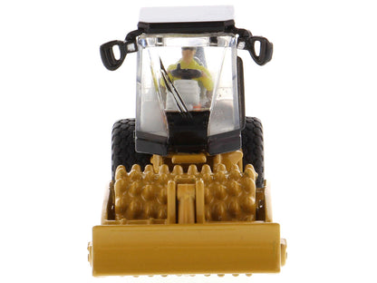 CAT Caterpillar CS56 Padfoot Drum Vibratory Soil Compactor with Operator "High Line" Series 1/87 (HO) Scale Diecast Model