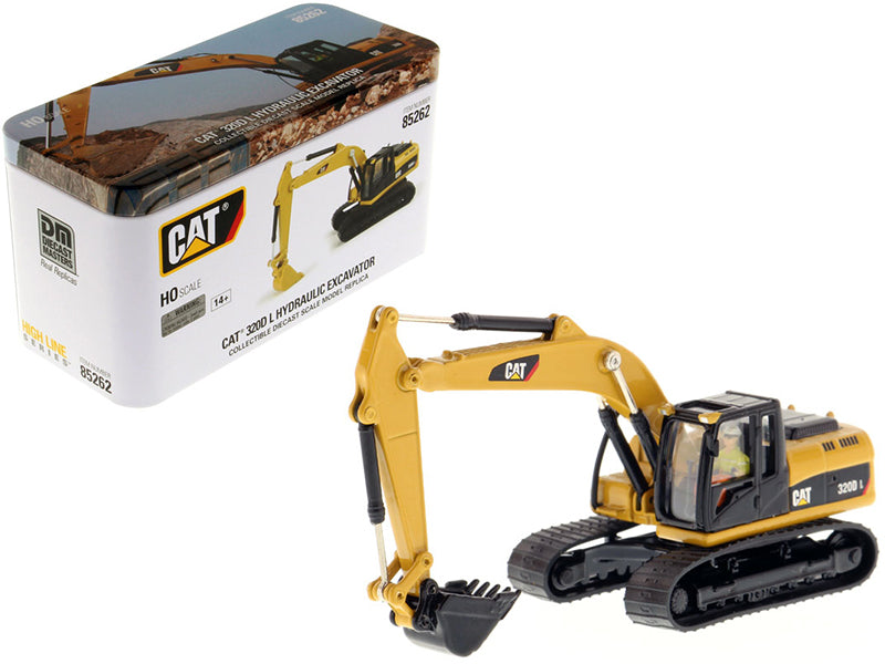 CAT Caterpillar 320D L Hydraulic Excavator with Operator "High Line" Series 1/87 (HO) Scale Diecast Model