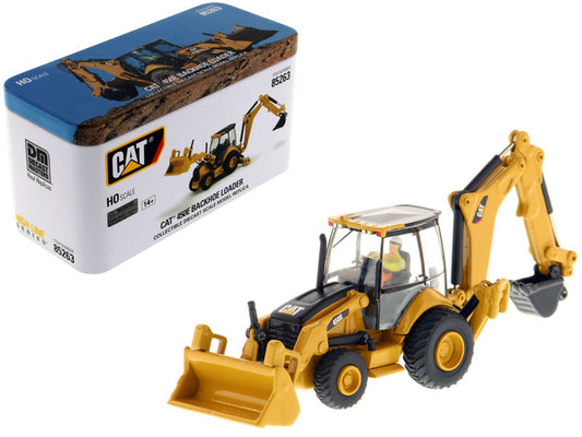 CAT Caterpillar 450E Backhoe Loader with Operator "High Line" Series 1/87 (HO) Scale Diecast Model