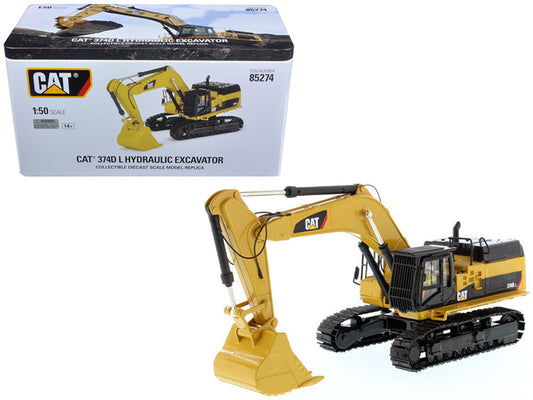 CAT Caterpillar 374D L Hydraulic Excavator with Operator "High Line" Series 1/50 Diecast Model