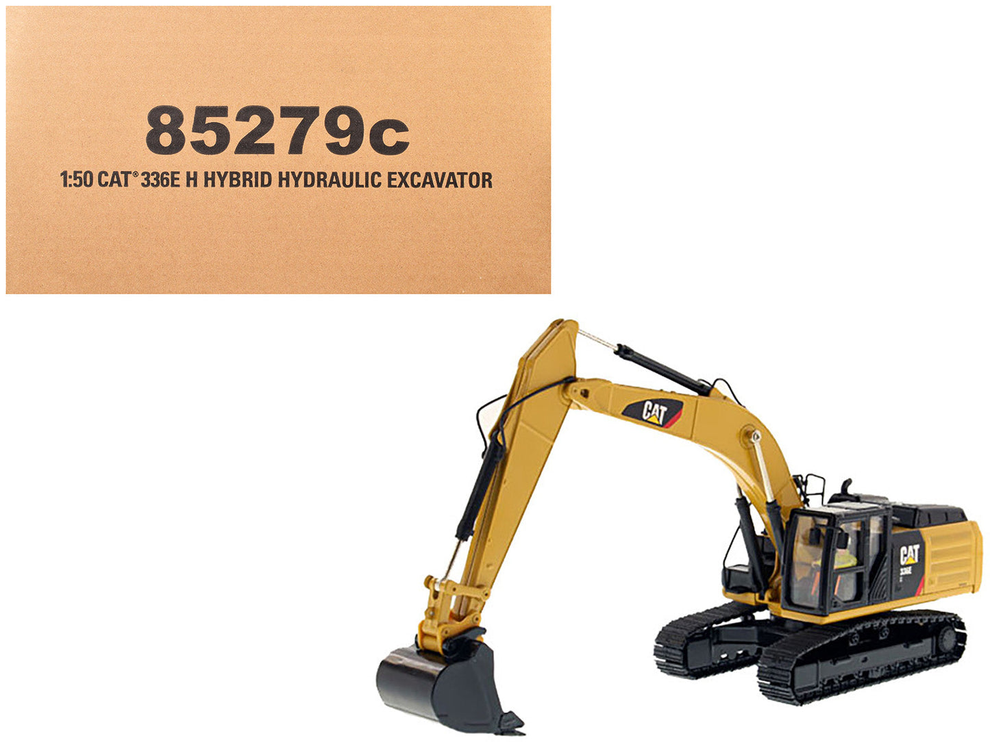 CAT Caterpillar 336E H Hybrid Hydraulic Excavator with Operator "Core Classics" Series 1/50 Diecast Model