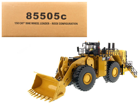 CAT Caterpillar 994K Wheel Loader with Rock Bucket and Operator "Core Classics" Series 1/50 Diecast Model