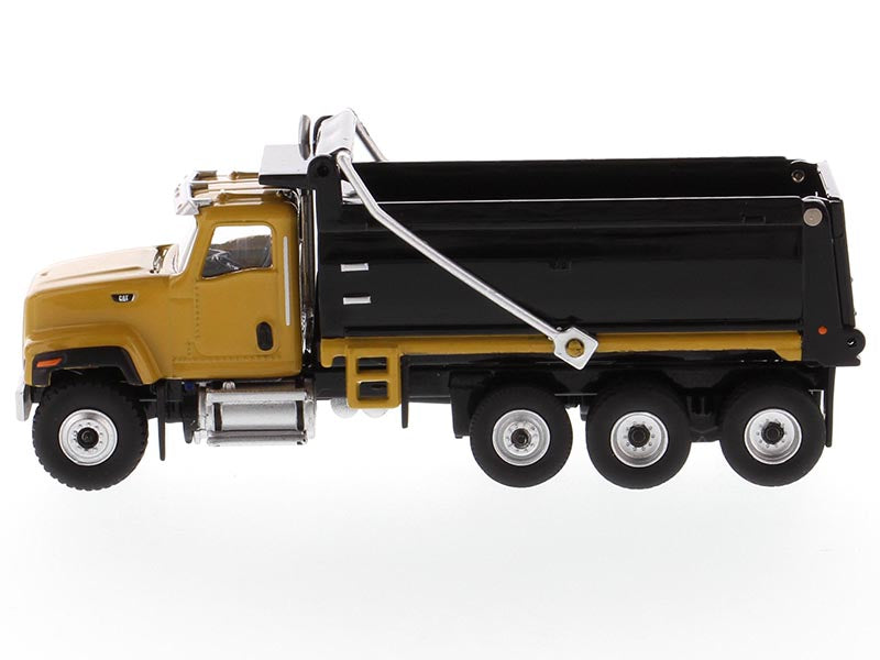CAT Caterpillar CT681 Dump Truck Yellow and Black "High Line" Series 1/87 (HO) Scale Diecast Model