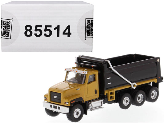 CAT Caterpillar CT681 Dump Truck Yellow and Black "High Line" Series 1/87 (HO) Scale Diecast Model