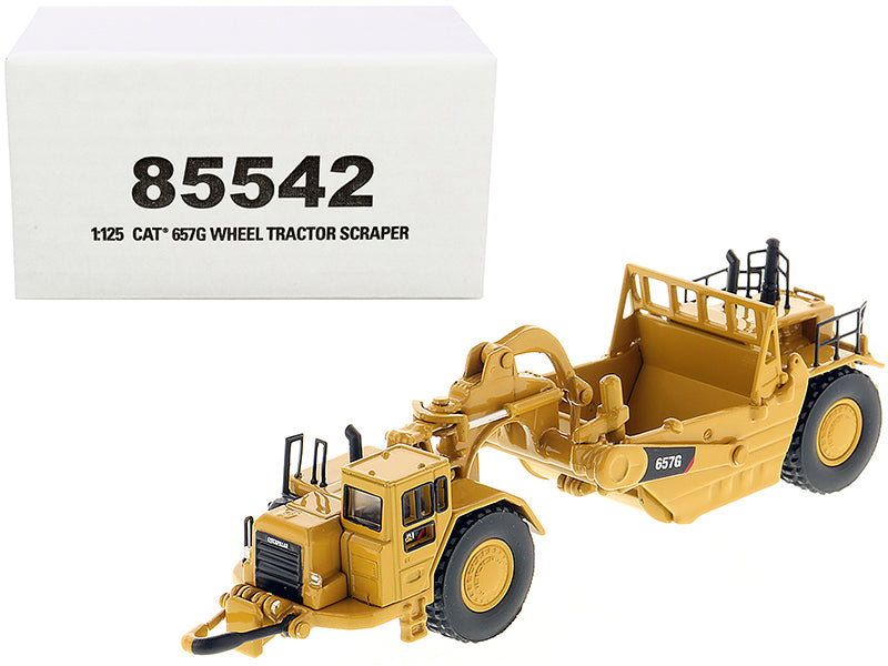 CAT Caterpillar 657G Wheeled Scraper Tractor "High Line" Series 1/125 Diecast Model