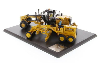 Cat Caterpillar No. 12 Motor Grader (Circa 1939-1959) and Cat Caterpillar 12M3 Motor Grader (Current) with Operators "Evolution Series" Set of 2 pieces 1/50 Diecast Models