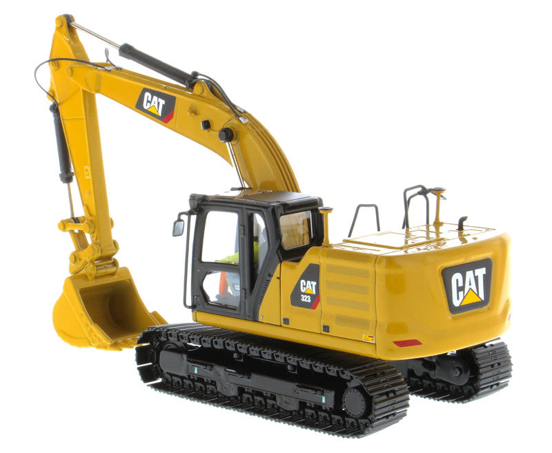 CAT Caterpillar 323 Hydraulic Excavator with Operator Next Generation Design "High Line Series" 1/50 Diecast Model
