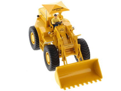 CAT Caterpillar 966A Wheel Loader Yellow with Operator "Vintage Series" 1/50 Diecast Model