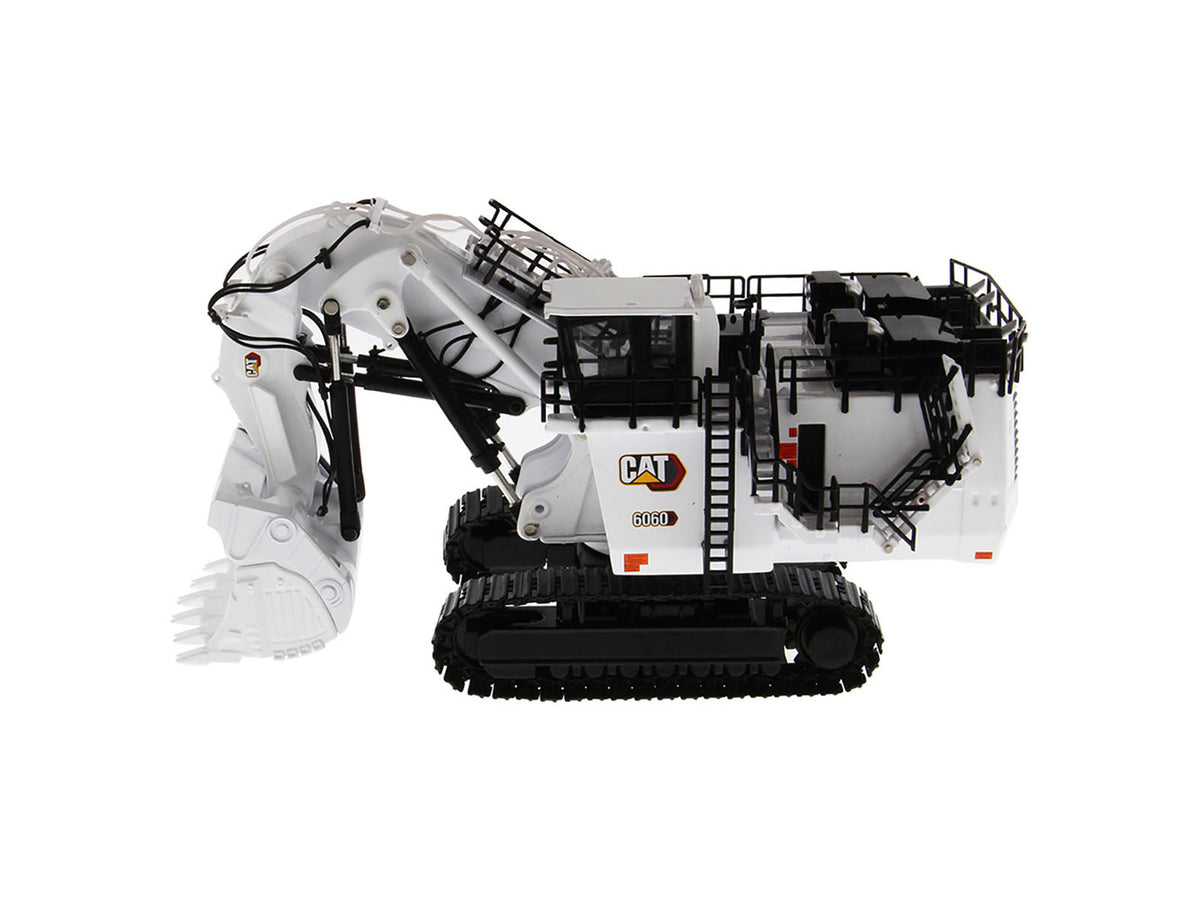 CAT Caterpillar 6060 Hydraulic Mining Front Shovel Coal Configuration White "High Line Series" 1/87 (HO) Scale Diecast Model
