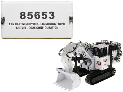 CAT Caterpillar 6060 Hydraulic Mining Front Shovel Coal Configuration White "High Line Series" 1/87 (HO) Scale Diecast Model