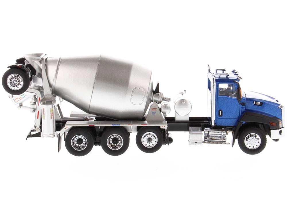 CAT Caterpillar CT660 Day Cab Tractor with McNeilus Concrete Mixer Truck Blue Metallic 1/50 Diecast Model