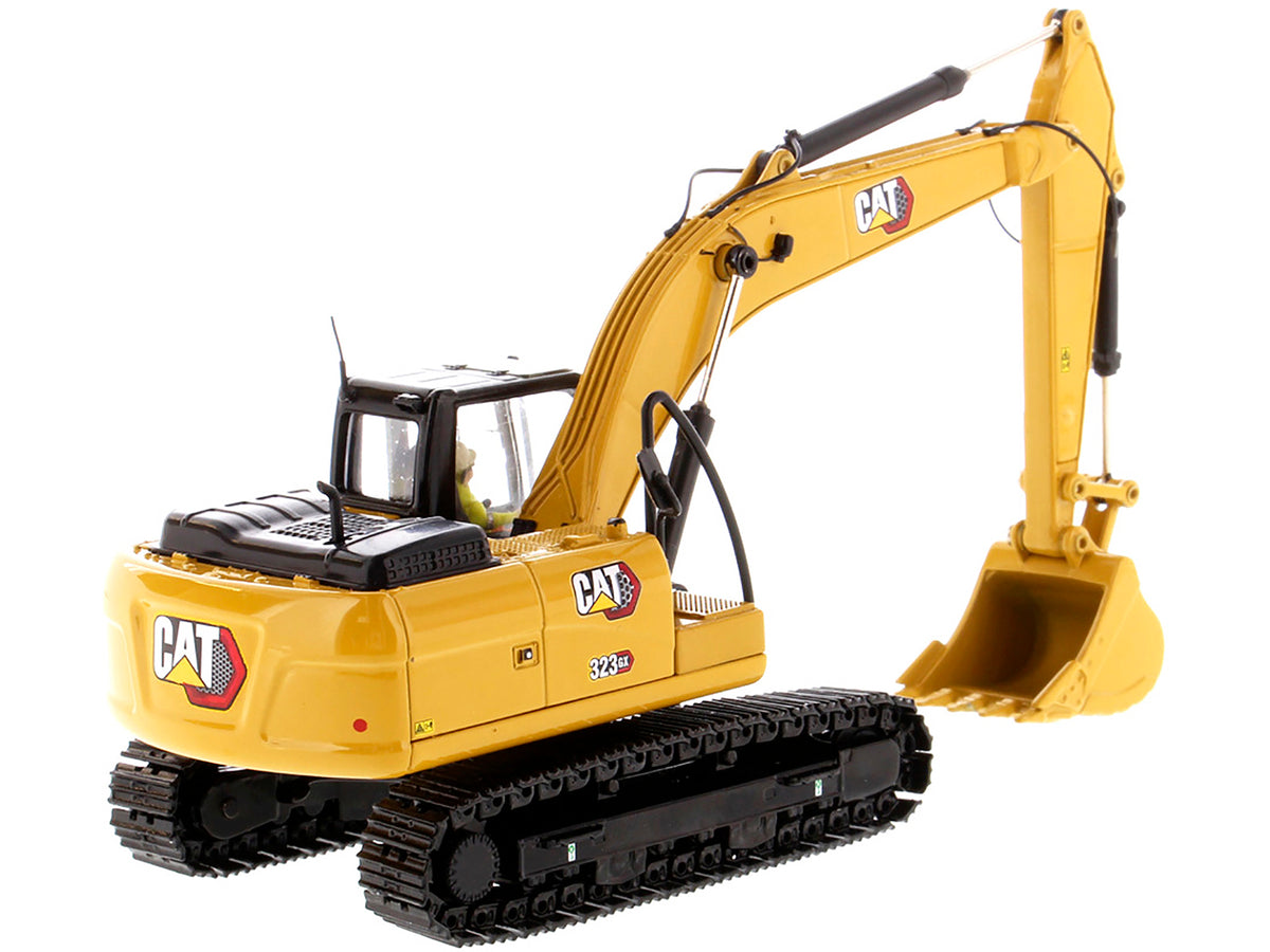 CAT Caterpillar 323 GX Hydraulic Excavator with Operator "High Line" Series 1/50 Diecast Model