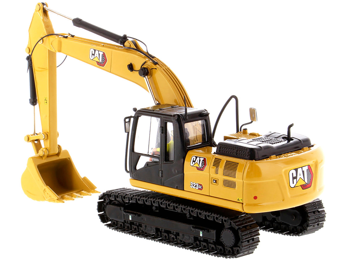 CAT Caterpillar 323 GX Hydraulic Excavator with Operator "High Line" Series 1/50 Diecast Model