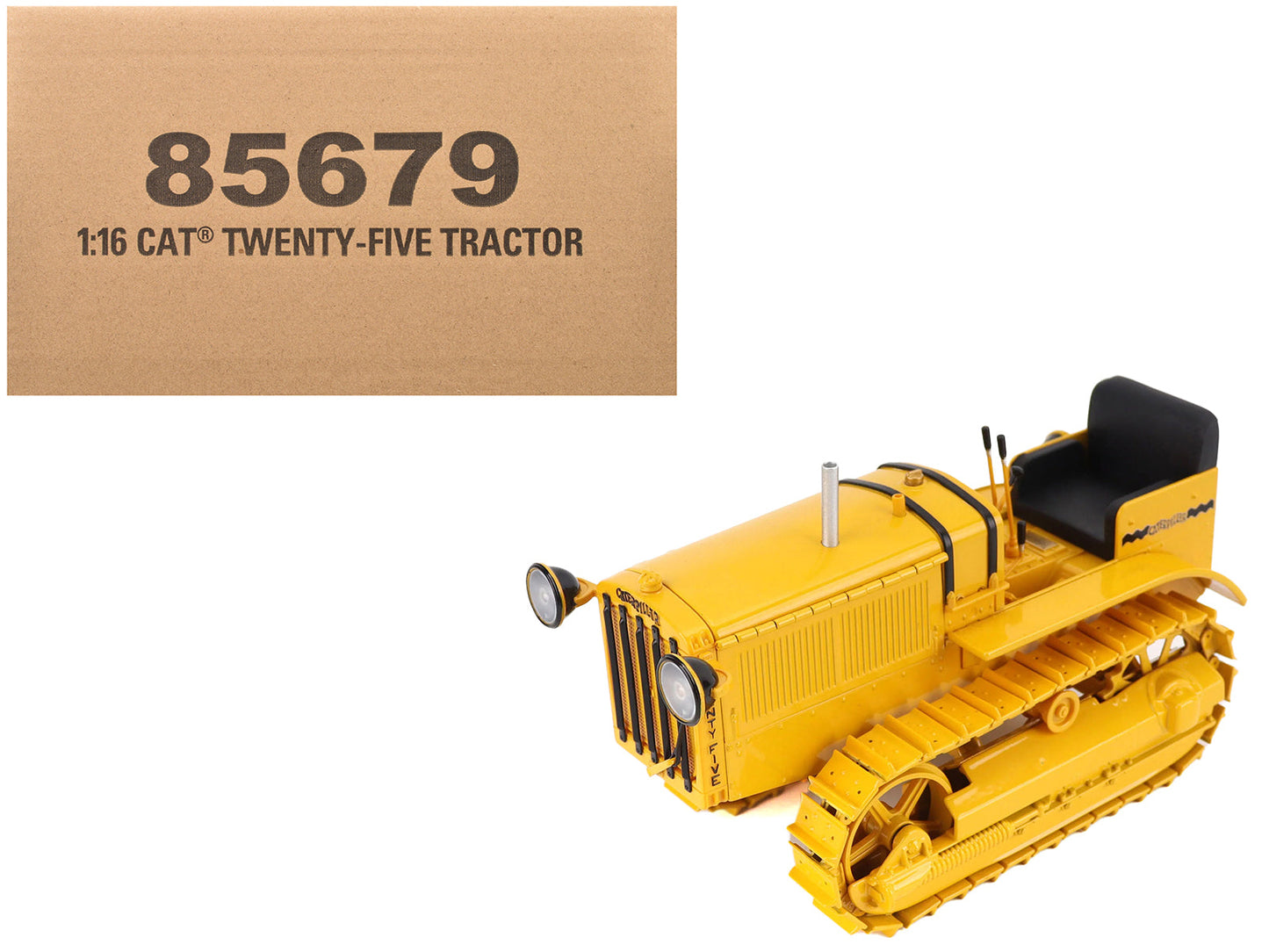 CAT Caterpillar Twenty Five Tractor Yellow "Vintage" Series 1/16 Diecast Model