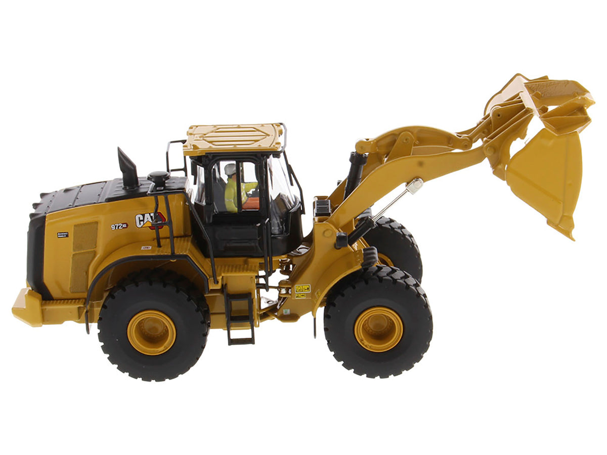 CAT Caterpillar 972 XE Wheel Loader Yellow with Operator "High Line Series" 1/50 Diecast Model