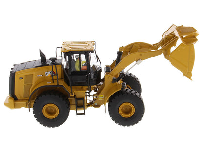 CAT Caterpillar 972 XE Wheel Loader Yellow with Operator "High Line Series" 1/50 Diecast Model
