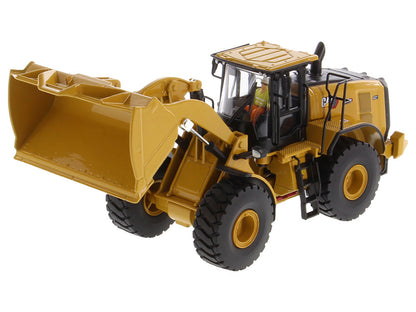 CAT Caterpillar 972 XE Wheel Loader Yellow with Operator "High Line Series" 1/50 Diecast Model