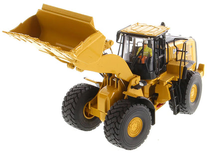 CAT Caterpillar 980 Wheel Loader Yellow with Operator "High Line Series" 1/50 Diecast Model