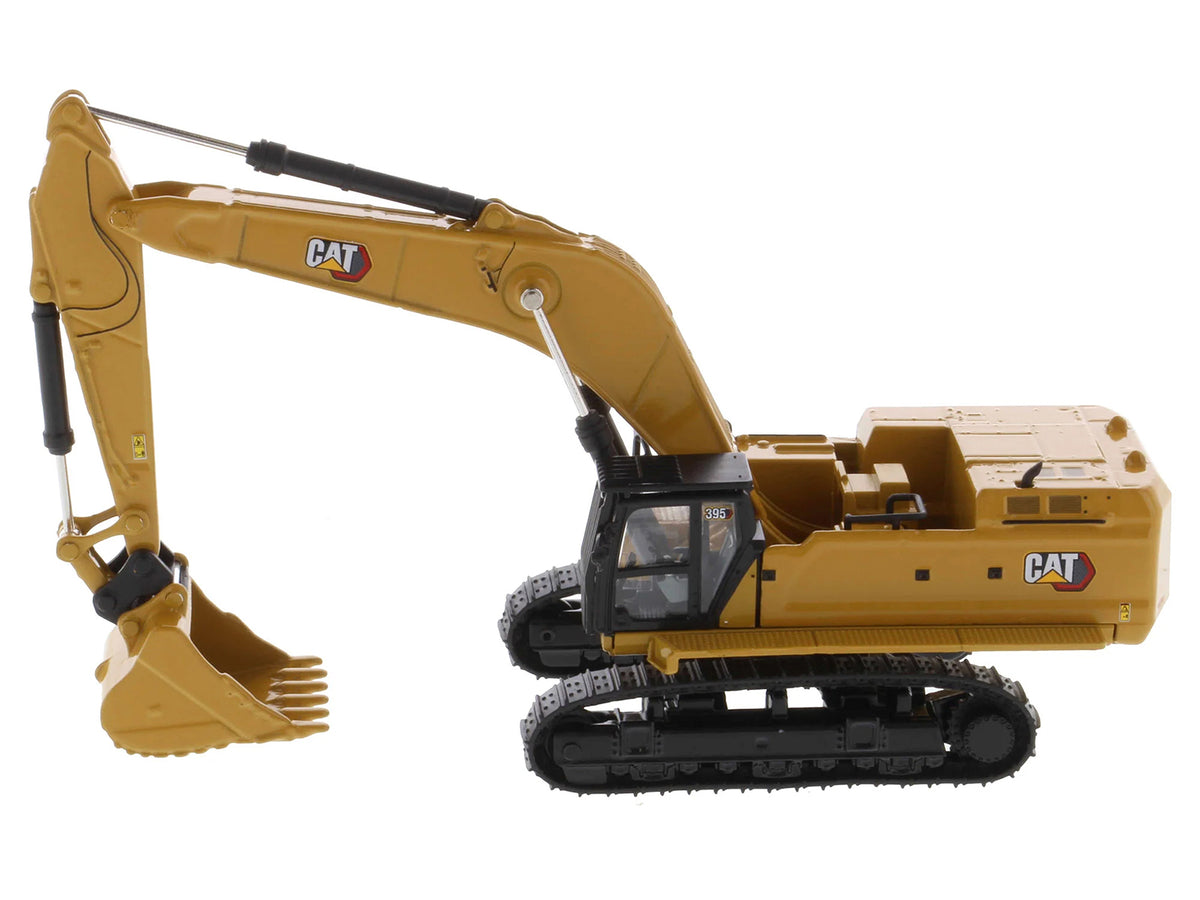 CAT Caterpillar 395 Next-Generation Hydraulic Excavator (General Purpose Version) Yellow with Additional Tools "High Line Series" 1/87 (HO) Diecast Model
