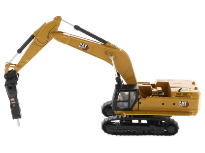 CAT Caterpillar 395 Next-Generation Hydraulic Excavator (General Purpose Version) Yellow with Additional Tools "High Line Series" 1/87 (HO) Diecast Model