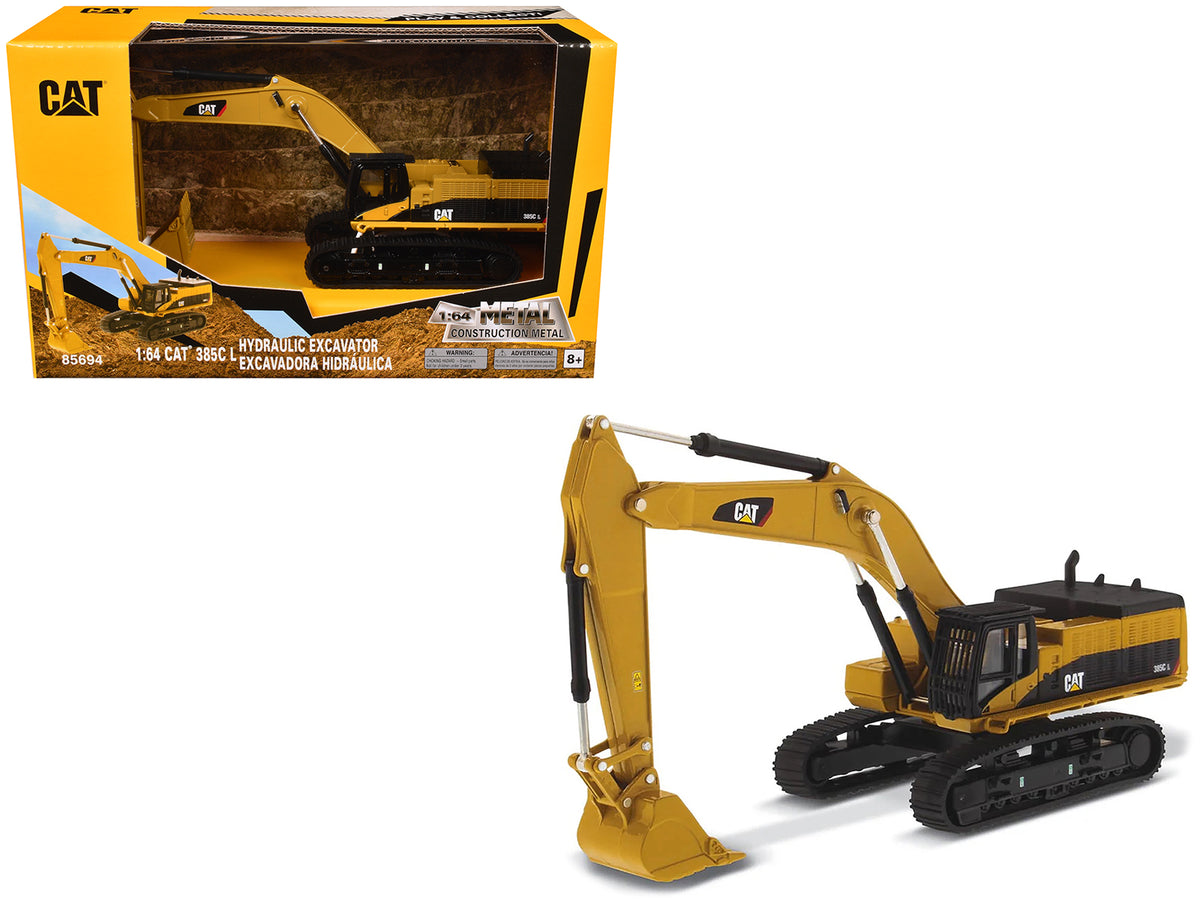 CAT Caterpillar 385C L Hydraulic Excavator Yellow "Play & Collect!" Series 1/64 Diecast Model
