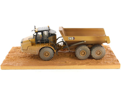 CAT Caterpillar 745 Articulated Truck with Operator (Dirty Version) "Weathered" Series 1/50 Diecast Model