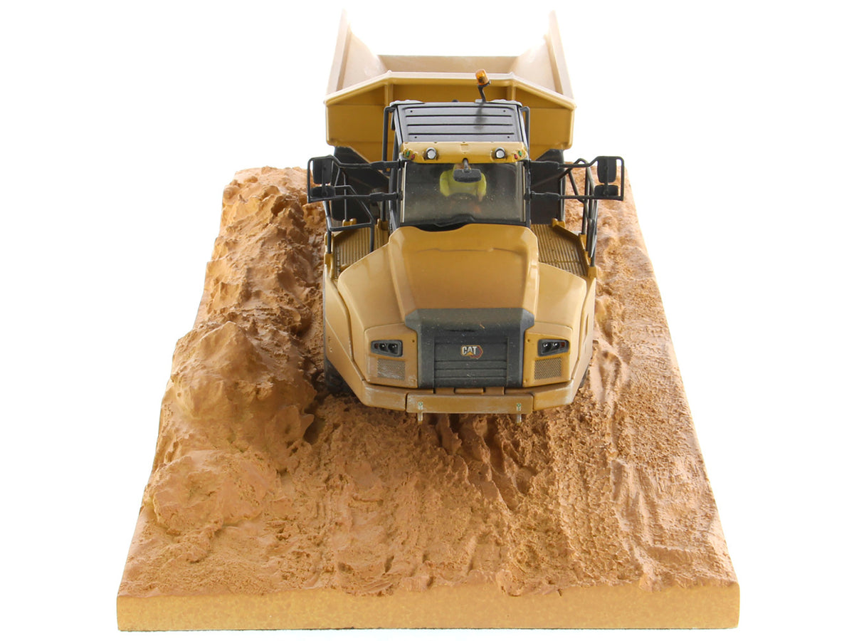 CAT Caterpillar 745 Articulated Truck with Operator (Dirty Version) "Weathered" Series 1/50 Diecast Model