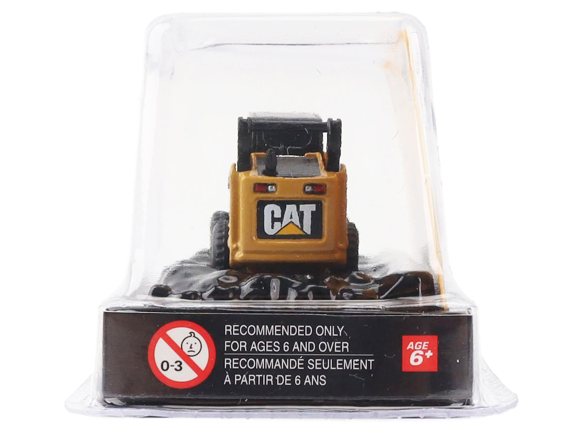 CAT Caterpillar 272C Skid Steer Loader with Pallet Fork Yellow "Micro-Constructor" Series Diecast Model