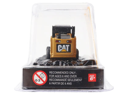 CAT Caterpillar 272C Skid Steer Loader with Pallet Fork Yellow "Micro-Constructor" Series Diecast Model