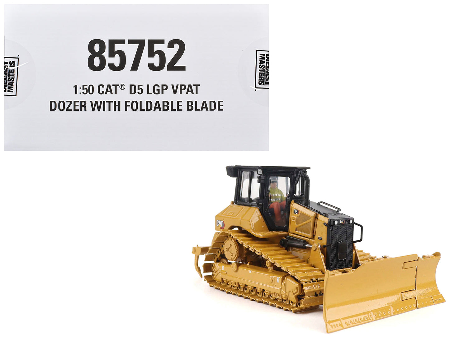 CAT Caterpillar D5 LGP Track-Type Dozer Yellow "High Line" Series 1/50 Diecast Model