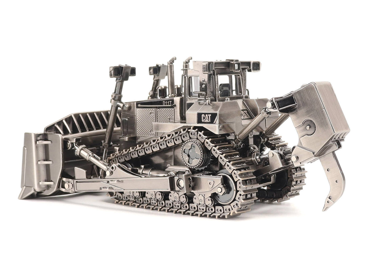 CAT Caterpillar D11T Track Type Tractor Dozer Antique Silver Finish "Commemorative Series" 1/50 Diecast Model
