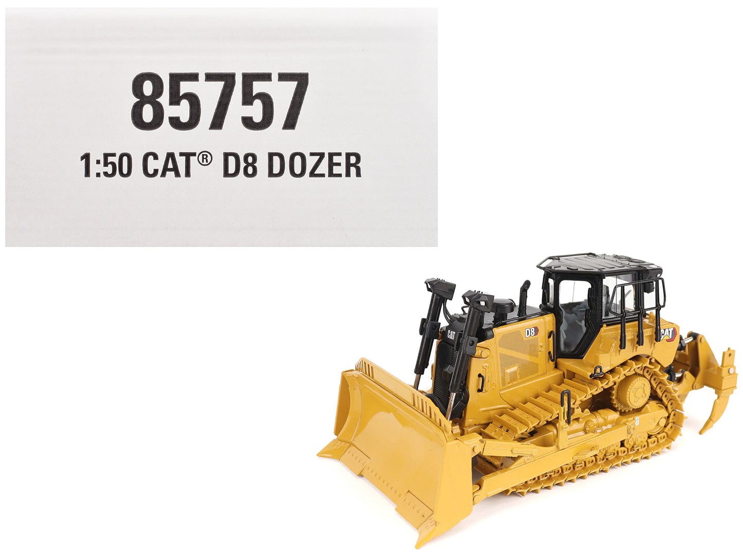 CAT Caterpillar D8 Track-Type Dozer (Standard Configuration) Yellow "High Line" Series  1/50 Diecast Model