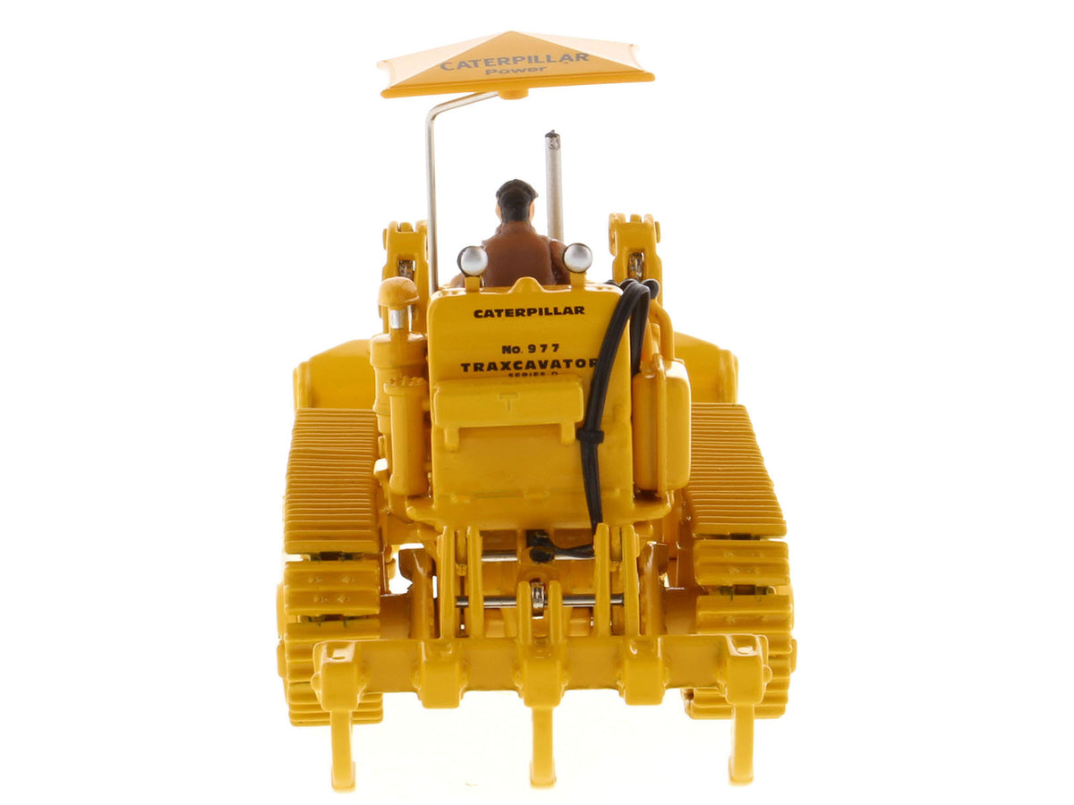 CAT Caterpillar 977D Traxcavator Yellow with Operator "Vintage Series" 1/50 Diecast Model
