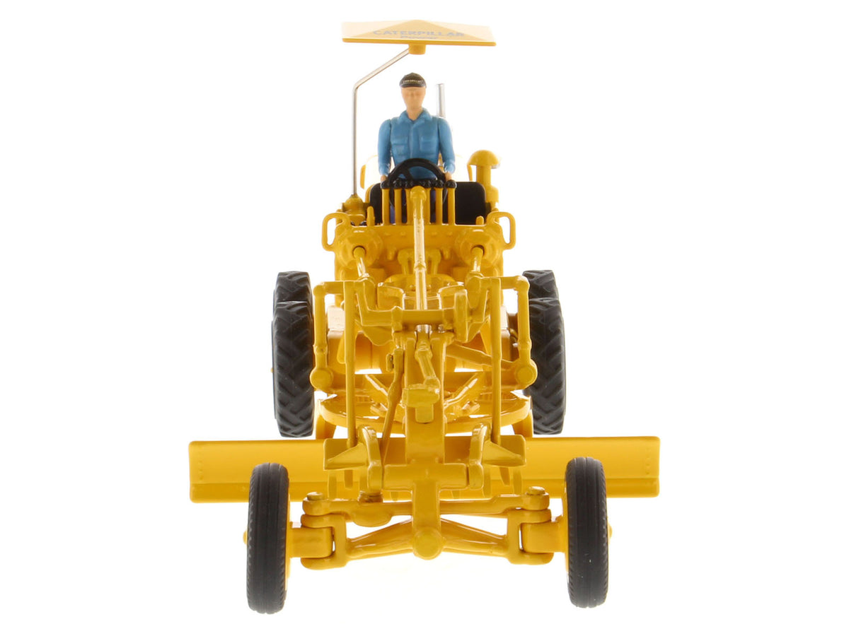 CAT Caterpillar No.12 Motor Grader Yellow with Operator "Vintage Series" 1/50 Diecast Model